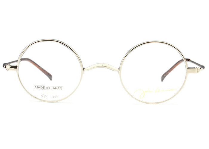 ★美品★ジョンレノン JL-1045 アンダーリム ラウンド度入メガネ ☆美品☆ジョンレノン JL-1045 アンダーリム ラウンド度入メガネ