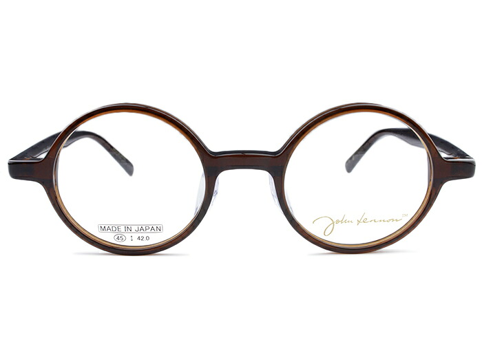ジョンレノン John Lennon jl-6016 c.4 jl3ブラウン 伊達 メガネ めがね 眼鏡 度付き メンズ レディース 新品 送料無料