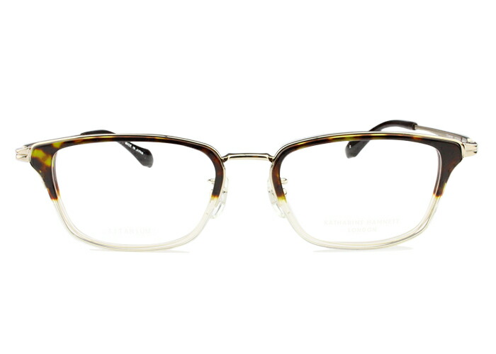 キャサリン・ハムネット KATHARINE HAMNET kh9186 c.2 ブラウンデミハーフ/ゴールド メガネ 眼鏡 伊達 新品 鼻パッド 老眼鏡 遠近両用 送料無料 kh2
