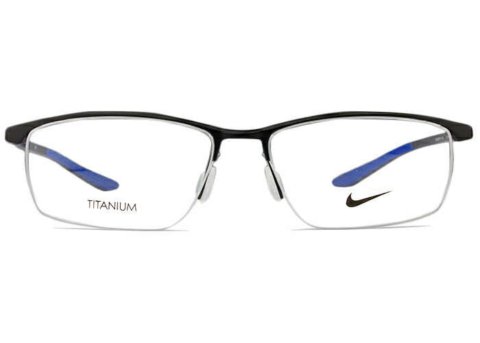 ナイキ NIKE 6077af 003 nk4 マットブラック 伊達 度付き メガネ めがね 眼鏡 メンズ 大きい遠近両用 老眼鏡 新品 送料無料 57□16