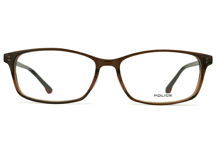 ポリス POLICE vpl847j c.02bt クリアブラウン 伊達 度付き メンズレディース 紳士 老眼鏡 遠近両用 めがね メガネ 眼鏡 新品 送料無料 55□15 po5｜アイカフェ 8,250円