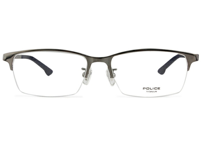 ポリス POLICE VPL942J 0S11 グレー po3 伊達 度付き メガネ 新品 送料無料 めがね 眼鏡 54□16
