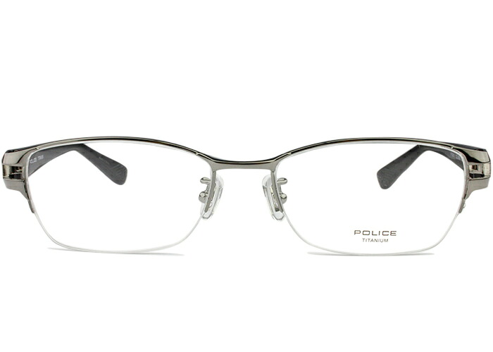 ポリス POLICE vplb01j 0568 ガンメタル メガネ 眼鏡 伊達 新品 鼻パッド 老眼鏡 遠近両用 送料無料 po4|アイカフェ