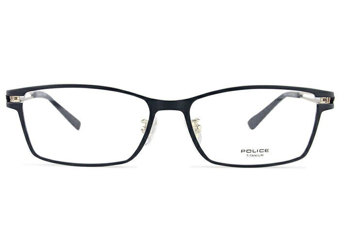 ポリス POLICE vpld61j c.0n41 セミマットダークネイビー/ホワイトゴールド 伊達 度付き めがね メガネ 眼鏡 新品 送料無料 55□16 po07|アイカフェ