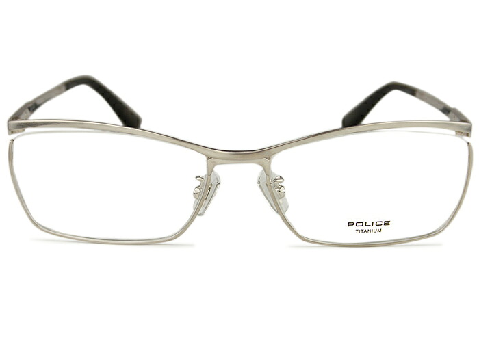 ポリス POLICE シルバー vple12j c.0g34 MADE IN JAPAN 伊達 度無し 度付き 大きい メガネ 眼鏡 送料無料 56□17 po06 12,870円