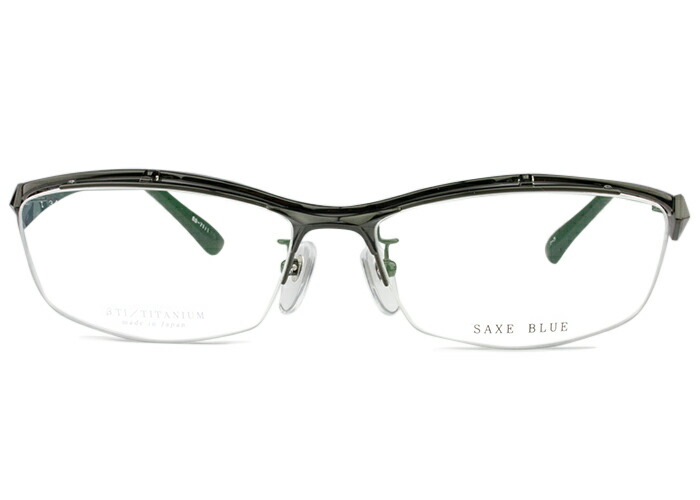 ザックスブルー SAXE BLUE sb-7111 c.3 ブラック 跳ね上げ メガネ 老眼鏡 フレーム メガネ 眼鏡 伊達 鼻パッド 遠近両用 軽量 新品 送料無料