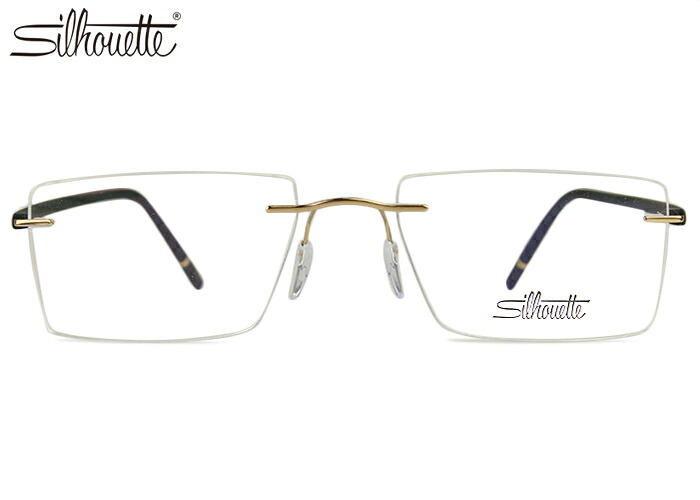 【26日まで限定！エントリーでP10倍】 シルエット Silhouette 5567 7630 ザウェーブ THE WAVE ゴールド / ブラック MB オーストリア製 フォックス ツーポイント 記憶形状 伊達 度付き チタン メガネ めがね 眼鏡 老眼鏡 遠近両用 リムレス フチ 縁 なし 新品 送料無料｜アイカフェ