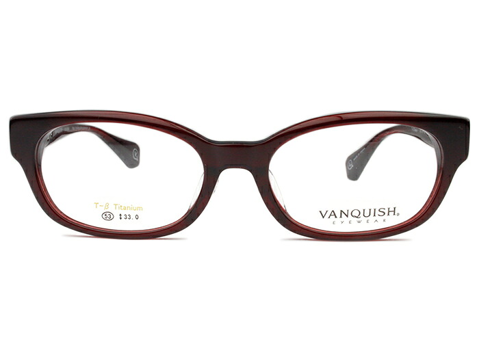 バンキッシュ ヴァンキッシュ VANQUISH VQ-5048 c.4 ワインレッド/ライトゴールド メガネ 眼鏡 新品 送料無料 vq1｜アイカフェ