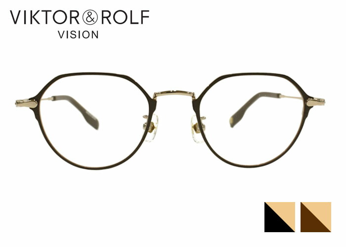 ヴィクターロルフ VIKTOR\u0026ROLF vr-004 48□21 日本製 チタン 豆の町 盛りだくさんリム メンズ レディース 伊達 度付き添い人 老眼鏡 遠近両用 眼鏡 めがね メガネ 新品 貨物輸送無料 バッグ・小物・ブランド雑貨-眼鏡