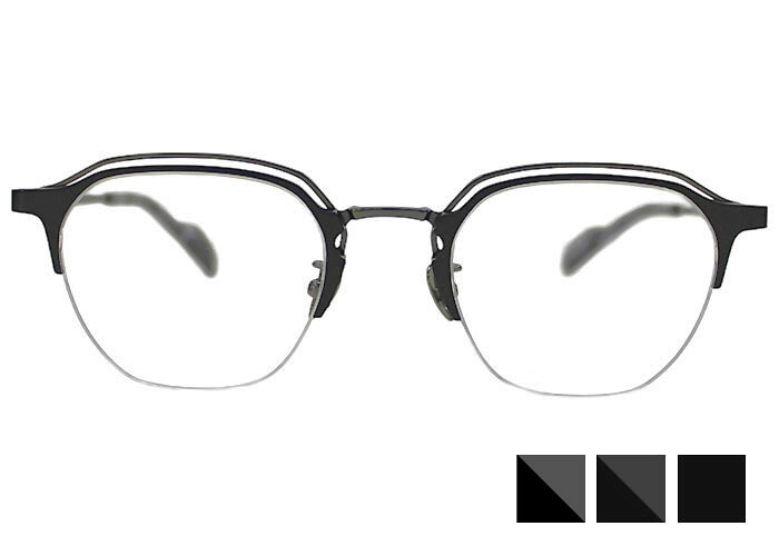 ヨウジヤマモト YOHJI YAMAMOTO 19-0089 yy1 ハーフリム 伊達 度付き 日本製 チタン メンズ レディース 老眼鏡 遠近両用 めがね メガネ 眼鏡 新品 送料無料 49□22 おしゃれ オシャレ ナイロール ボストン｜アイカフェ 22,792円