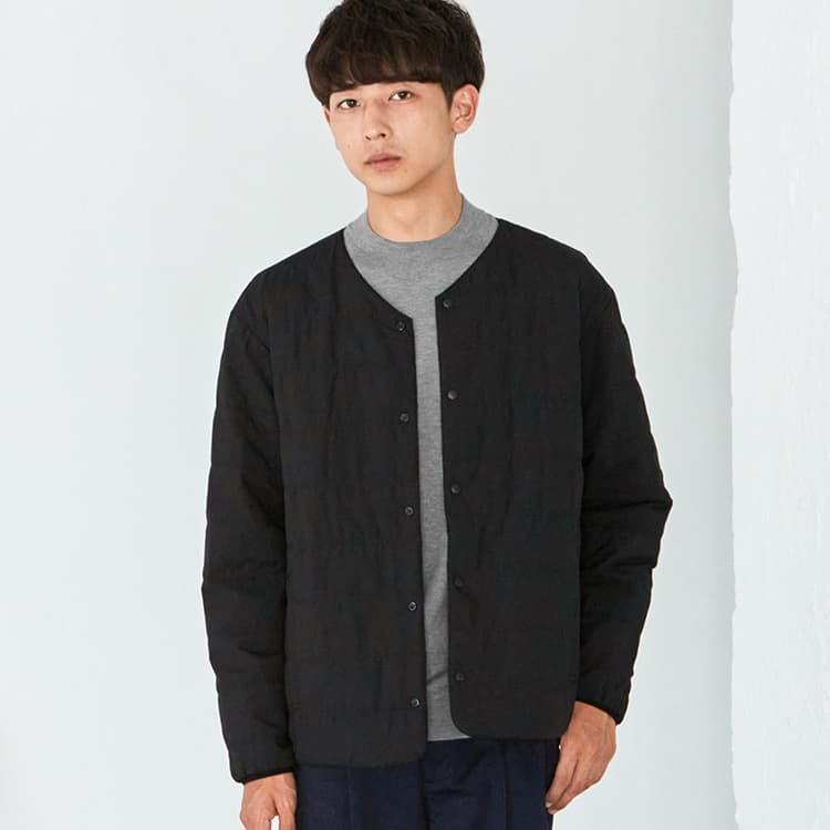 楽天市場 カーディガン メンズ リキッドサーモカーディガン リバーシブルジャケット 軽量 撥水 ストレッチ 無地 秋服 冬服 長袖 アウター インナー Oj1735 全4色xs Xl Dcollection