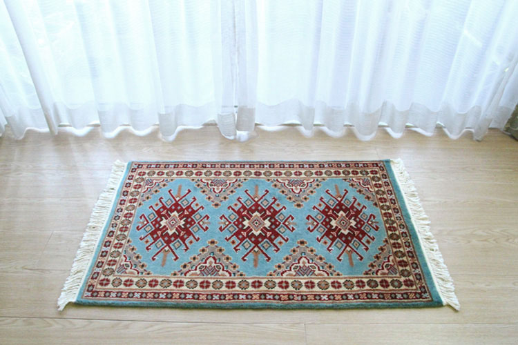 4EN110b パキスタン産 ウール ラグ カーペット 絨毯 敷物 インテリア