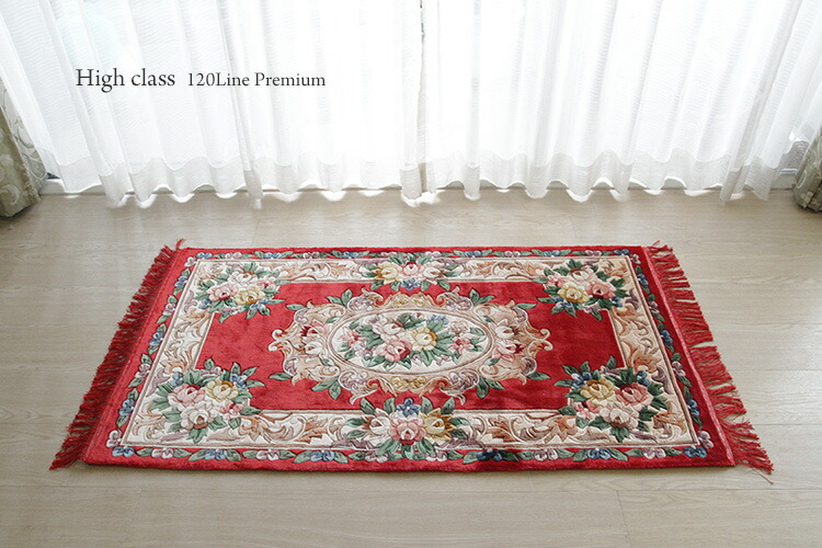 シルク段通120段 楽天市場】【シルク段通玄関マット】120段 Premium LX-27 61×91cm