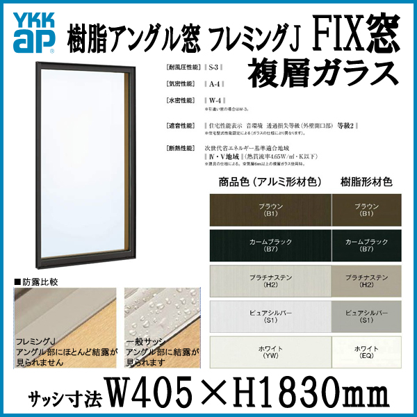 YKK AP アルミ樹脂複合サッシ YKK 装飾窓 エピソードNEO ＦＩＸ窓 W405