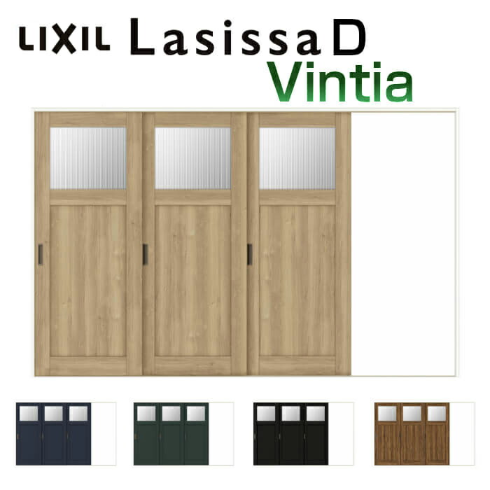 室内引き戸 Vレール方式 3枚建 片引き戸 ラシッサD ヴィンティア LGJ ノンケーシング枠 3220 W3220×H2023mm リクシル LIXIL トステム TOSTEM 室内ドア 室内引戸 引き戸 片引戸 建材 室内 建具 交換 リフォーム DIY|リフォームおたすけDIY店