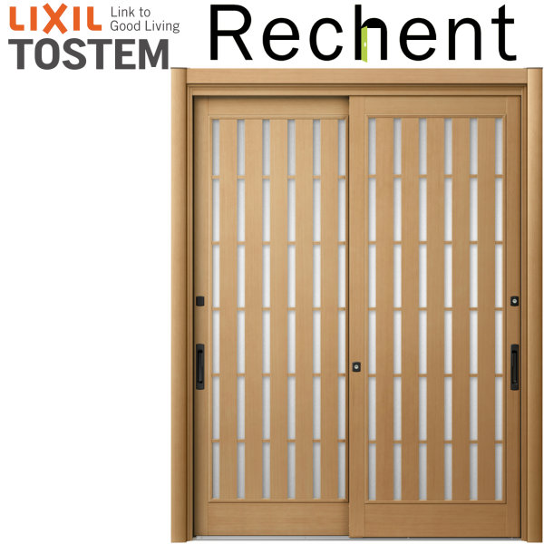 楽天市場 玄関引き戸 リフォーム用 リシェント 玄関引戸2 Pg仕様 ランマなし 2枚建 P14型 W1195 21 H1761 2277mm リクシル 特注 工事付対応可能玄関ドア 引き戸 和風 リフォームおたすけdiy楽天市場店