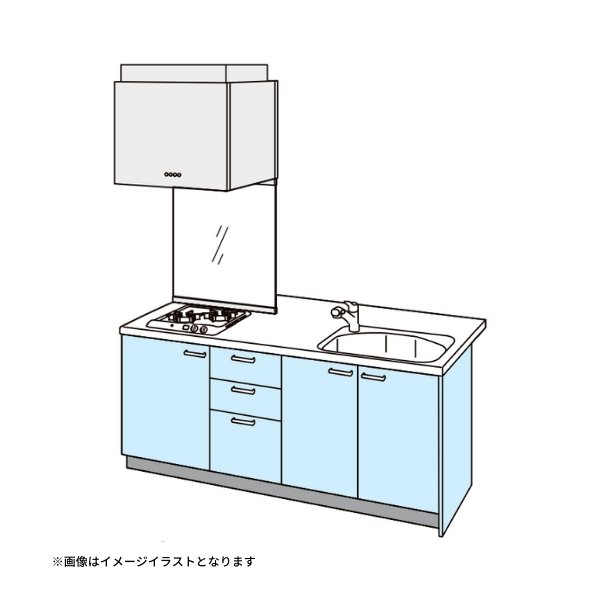 【最大5万OFFクーポン】 コンパクトキッチン ティオ Tio LixiL ペニンシュラI型 3段引出し W1974mm 間口197.4cm 奥行97cm(グリルなし2口コンロ用) グループ3 リクシル システムキッチン|リフォームおたすけDIY店
