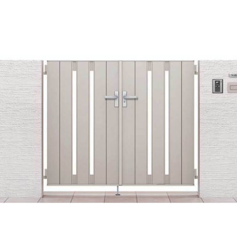 開き門扉AB TS2型 両開き 埋込当て嵌める 名まえ08-16 扉大きさW1600(800+800)×H1600粍 リクシル LIXIL 開き門扉 今めかしい 分かりやすい リフォーム
