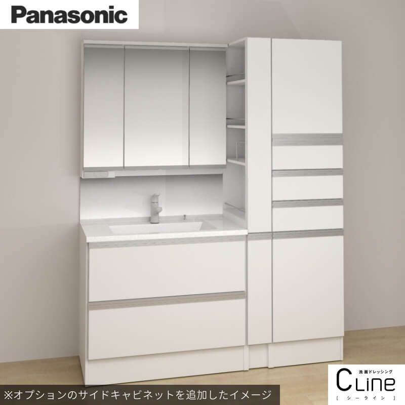 洗面台 パナソニック シーライン 書き割り腹積もり GC-155D 扉柄印字機C 幅900 奥ふかさ530粍 見晴らし横すべり印字機 抗菌産業 Panasonic D530 今めかしい リフォーム