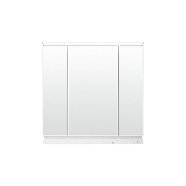 洗面台 LIXIL/INAX Crevi クレヴィ 奥行560タイプ ミラーキャビネット 間口W900mm LEDライン照明 3面鏡 全収納 全高1900mm用 MRA-903TXEU くもり止めコート付|リフォームおたすけDIY店