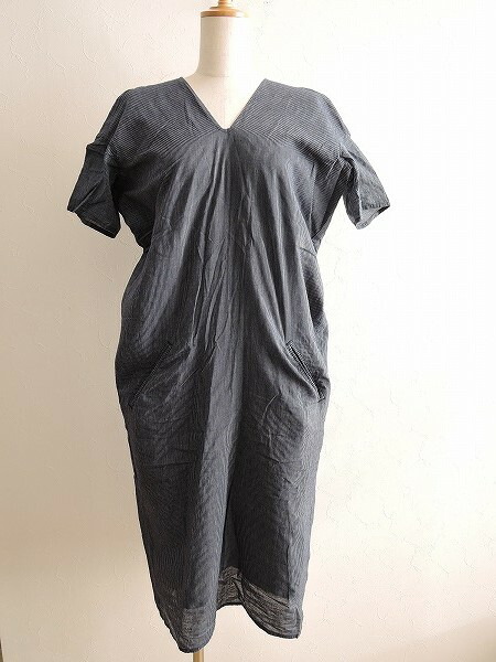 楽天市場 ゴーシュ ストライプ柄両vネックガーゼワンピース 2 中古 30a81 高価買取中 ブランド古着買取drop