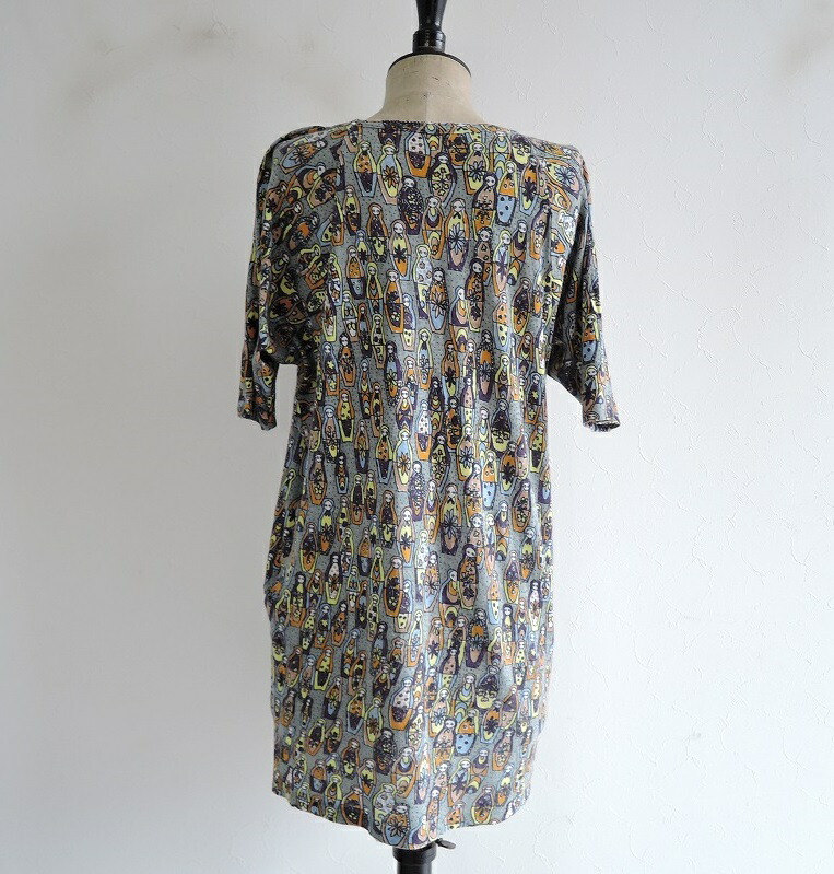 ミナペルホネン Mina Perhonen Matryoshka カットソーワンピース 36 中古 Matryoshka Mina 51b02 ワンピース 高価買取中 ブランド古着買取drop