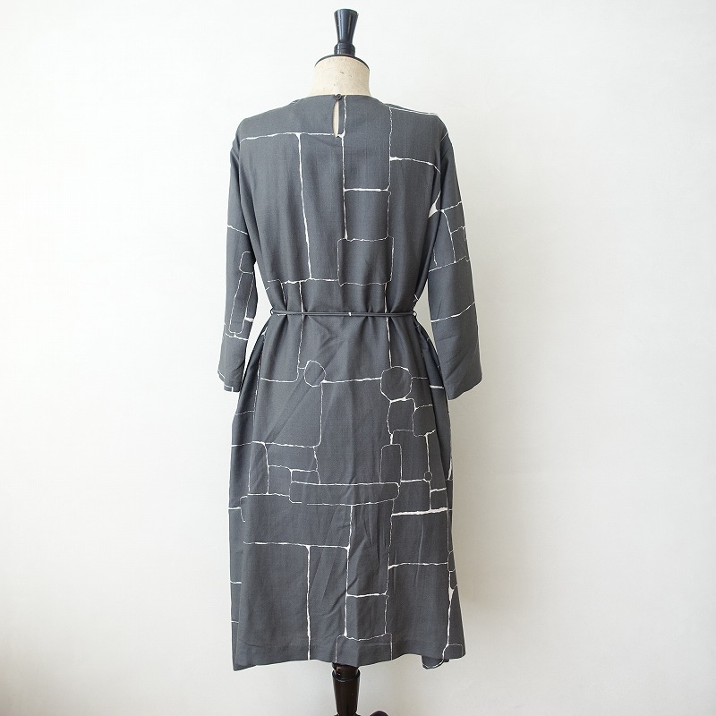ミナペルホネン Perhonen Mina Perhonen Undiscovered シルクウールワンピース 36 中古 Mina 91e02 高価買取中 店頭受取対応商品 ブランド古着買取drop