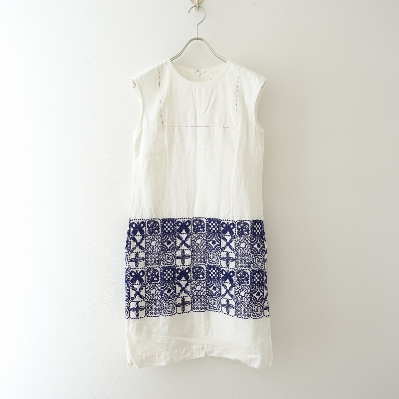 21人気新作 Laundry Perhonen Mina ミナペルホネンランドリー Forest 36 中古 高価買取中 リネン刺繍ドレス ワンピース Tile 33 08 154 Mamanminimaliste Com