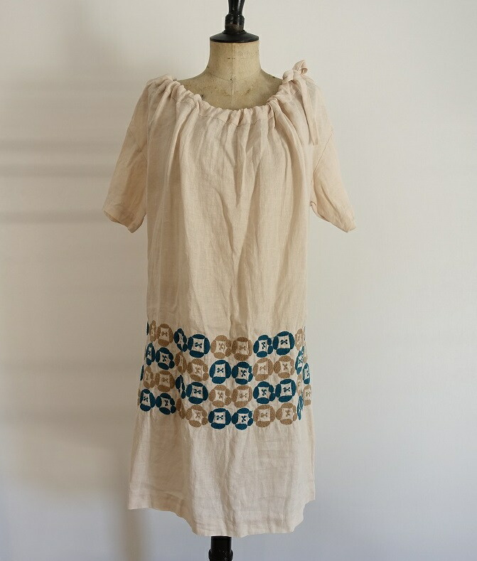 楽天市場 ミナペルホネン Mina Perhonen Dear 刺繍ワンピース 36 中古 80i02 高価買取中 ブランド古着買取drop