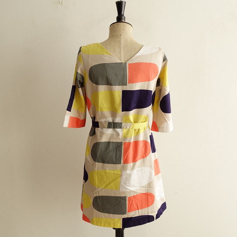 Suklaajatski 21j02 コットンプリントワンピース ワンピース Marimekko Suklaajatski 中古 36 マリメッコ 高価買取中 マリメッコ ブランド古着買取drop