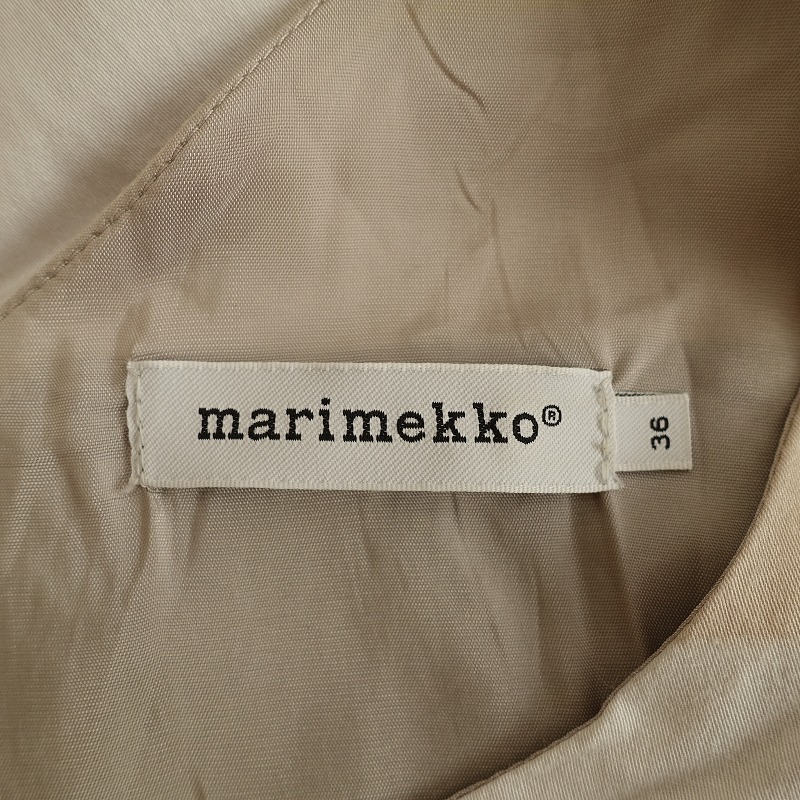 Suklaajatski 21j02 コットンプリントワンピース ワンピース Marimekko Suklaajatski 中古 36 マリメッコ 高価買取中 マリメッコ ブランド古着買取drop