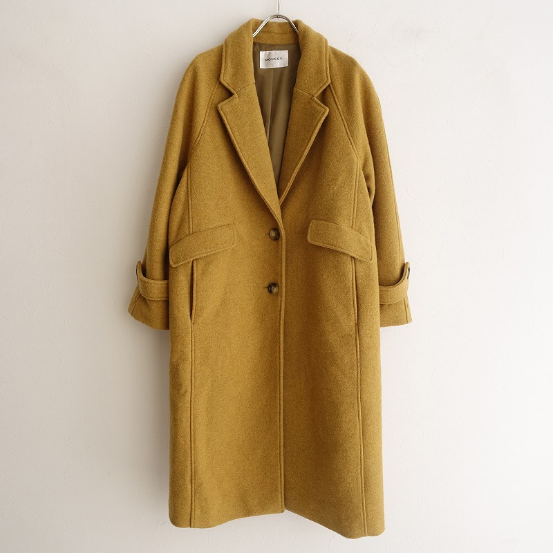 お得な特別割引価格 Moussy ロングチェスターコート ロングコート ブラウン ロングコート Www Qiraatafrican Com