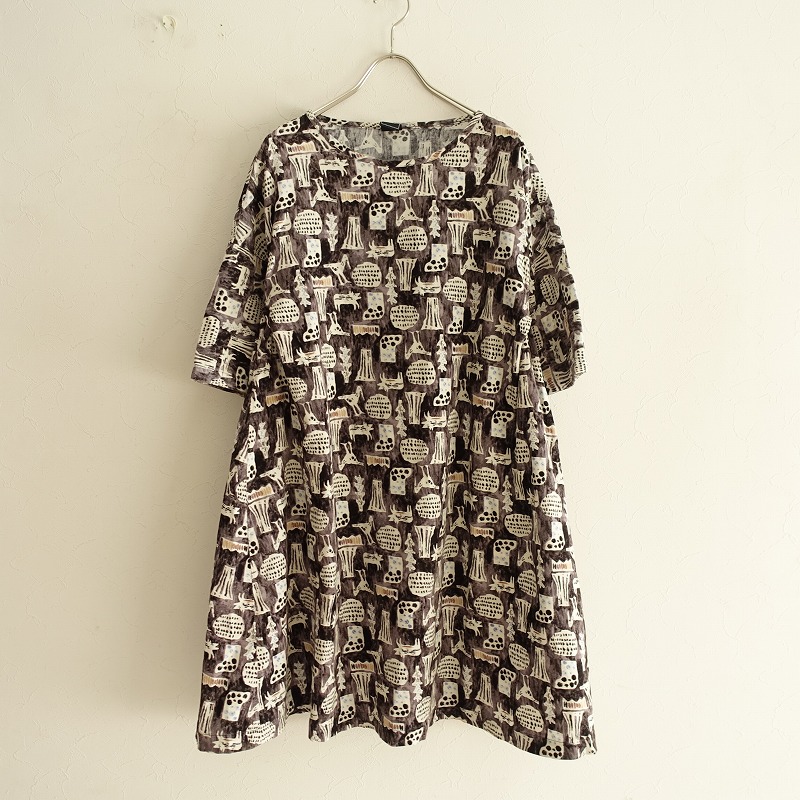 楽天市場 美品 シャンブルドシャーム Chambre De Charme コーデュロイプリントワンピース F 中古 92a12 高価買取中 ブランド古着買取drop