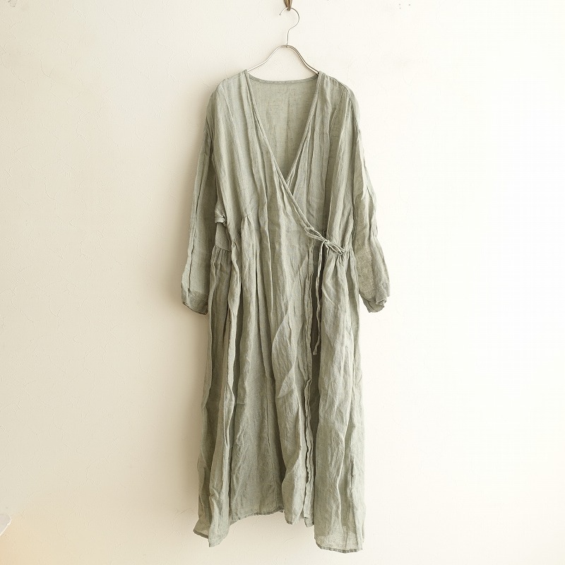 楽天市場 19 ネストローブ Nest Robe リネン先染めガーゼカシュクールワンピース F 中古 81a12 高価買取中 ブランド古着買取drop
