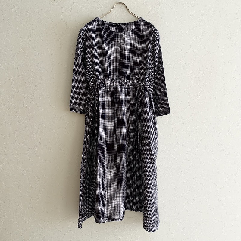 楽天市場 フォグリネンワーク Fog Linen Work リネンチェックワンピース 中古 70c12 高価買取中 ブランド古着買取drop