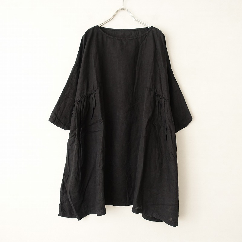 気質アップ 黒染 ネストローブ Nest Robe リネンワイドチュニックワンピース 中古 40d12 高価買取中 海外正規品 Www Chemo Commerce Com