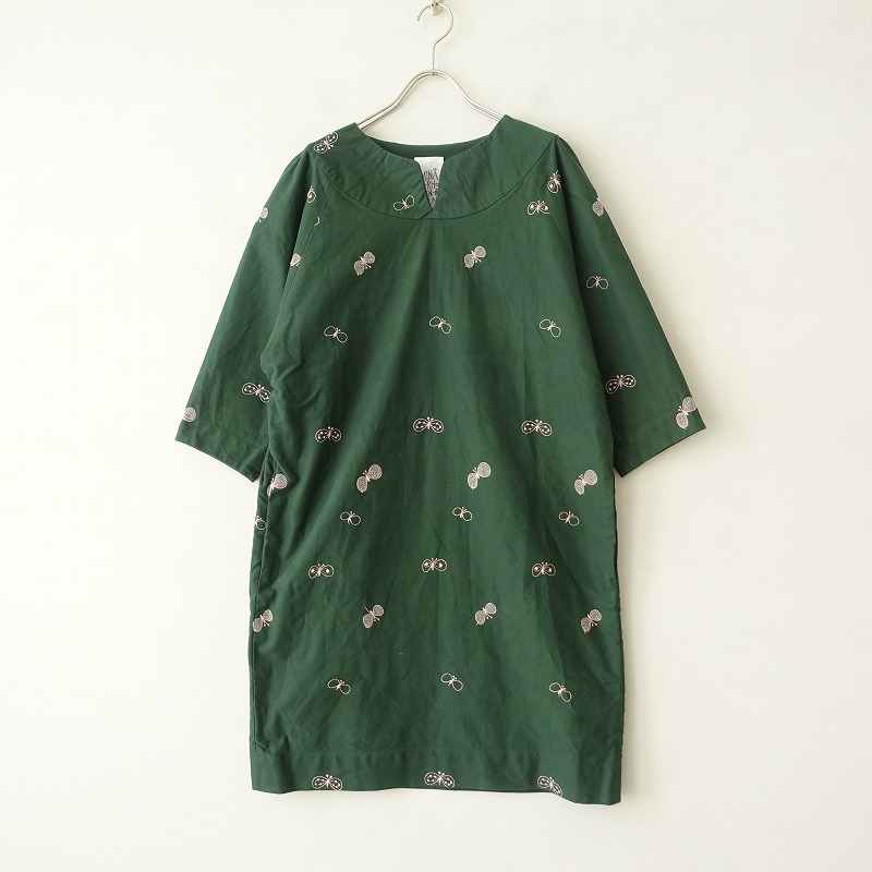 楽天市場 ミナペルホネンランドリー Mina Perhonen Laundry Choucho コットンワンピース 38 中古 91c12 高価買取中 ブランド古着買取drop