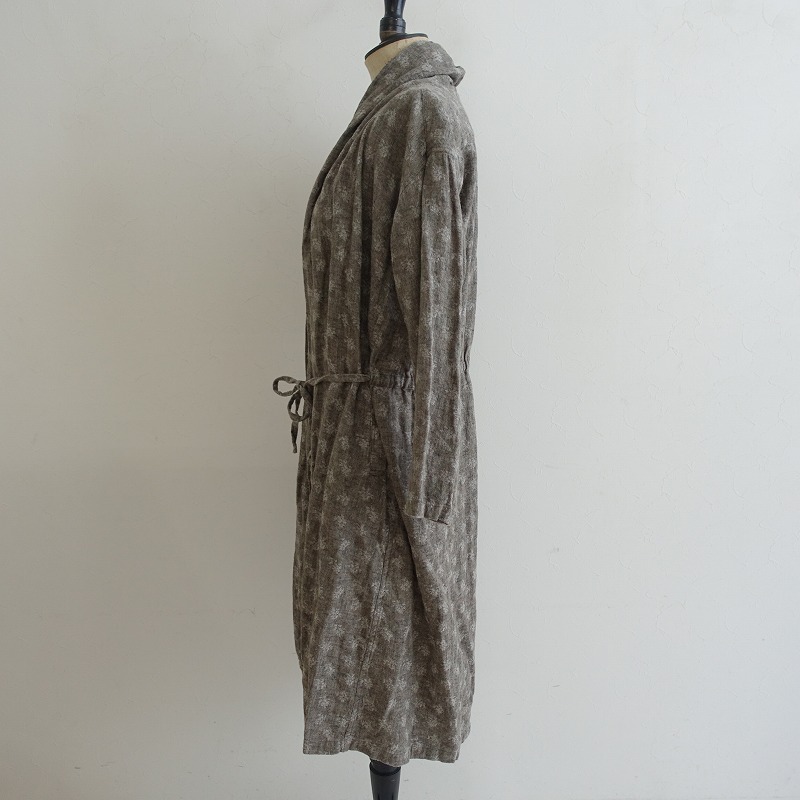 ネストワンピース Nest Robe リネン総柄ロングカーディガン 内方古 80e12 割高購う中 Damienrice Com