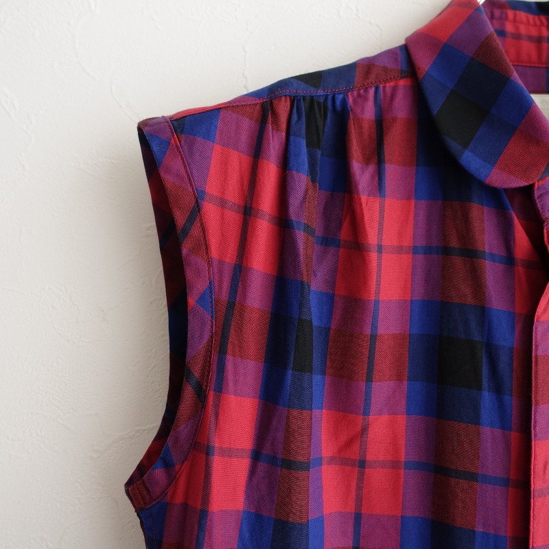 楽天市場 モリカゲシャツ Morikage Shirt Kyoto コットンチェック柄ノースリーブワンピース Ss 中古 62e12 高価買取中 ブランド古着買取drop