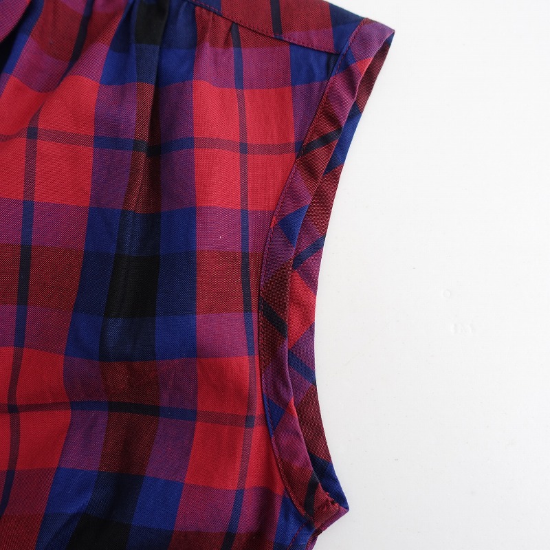 楽天市場 モリカゲシャツ Morikage Shirt Kyoto コットンチェック柄ノースリーブワンピース Ss 中古 62e12 高価買取中 ブランド古着買取drop