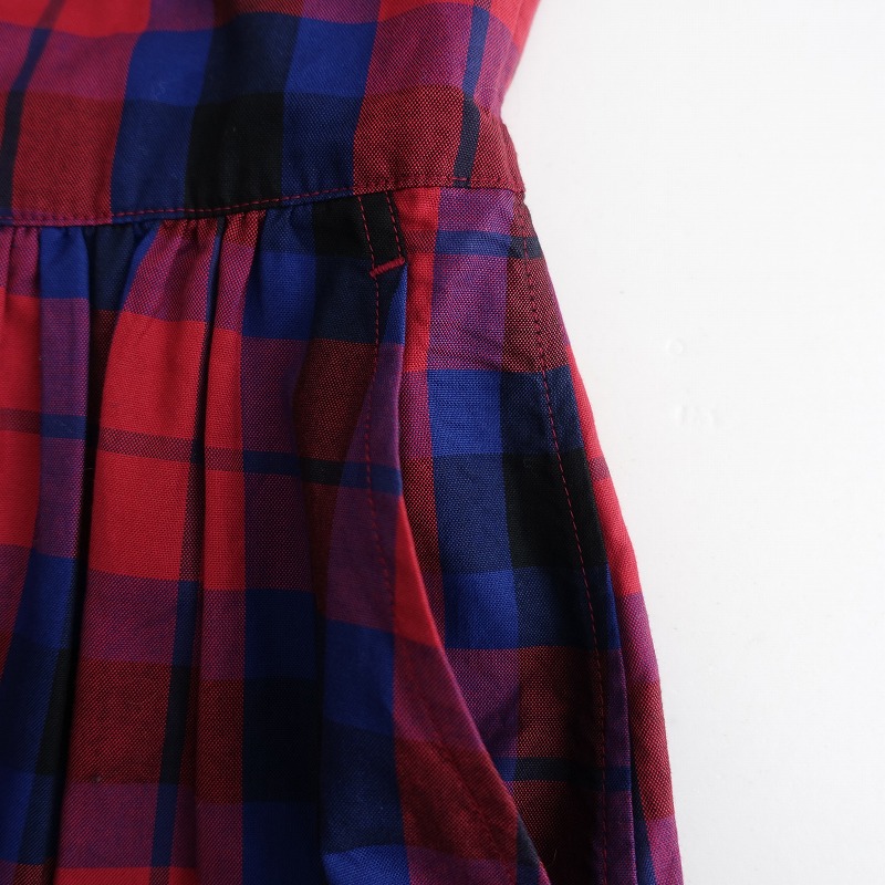 楽天市場 モリカゲシャツ Morikage Shirt Kyoto コットンチェック柄ノースリーブワンピース Ss 中古 62e12 高価買取中 ブランド古着買取drop