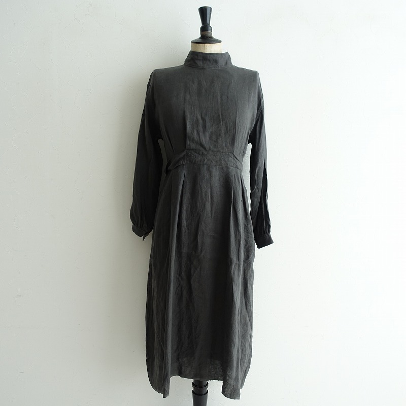 レディースファッション ワンピース 雑誌で紹介された 美品 1 中古 f12 高価買取中 コルトレイクリネンヴィンテージベルト付き ワンピース Blomme Vlas ヴラスブラム Technosuffer Com