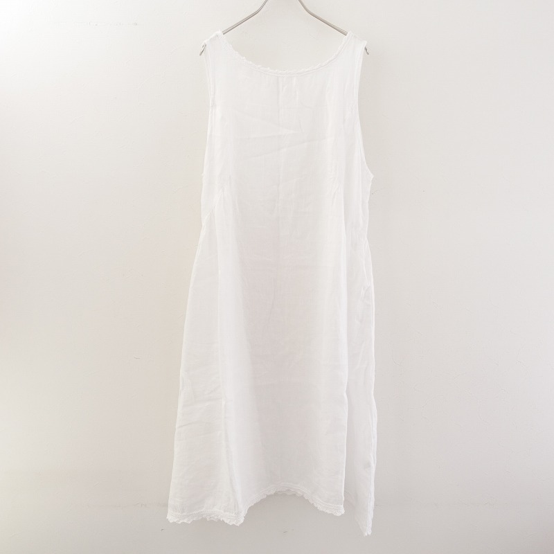 レディースファッション ワンピース 激安通販 ネストローブ 中古 70f12 高価買取中 リネンスカラップレース使いノースリワンピース Robe Nest Xtemas Com Br