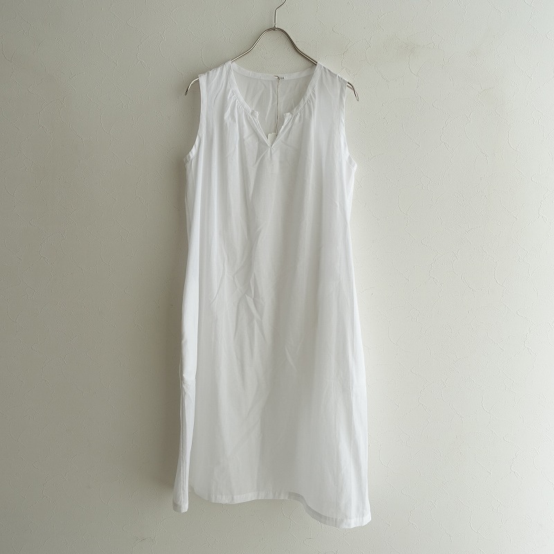 エヌワンハンドレッド N100 コットンスリットネックノースリーブワンピース 34 十人並み古 32e12 高価買取り中 Collabforge Com