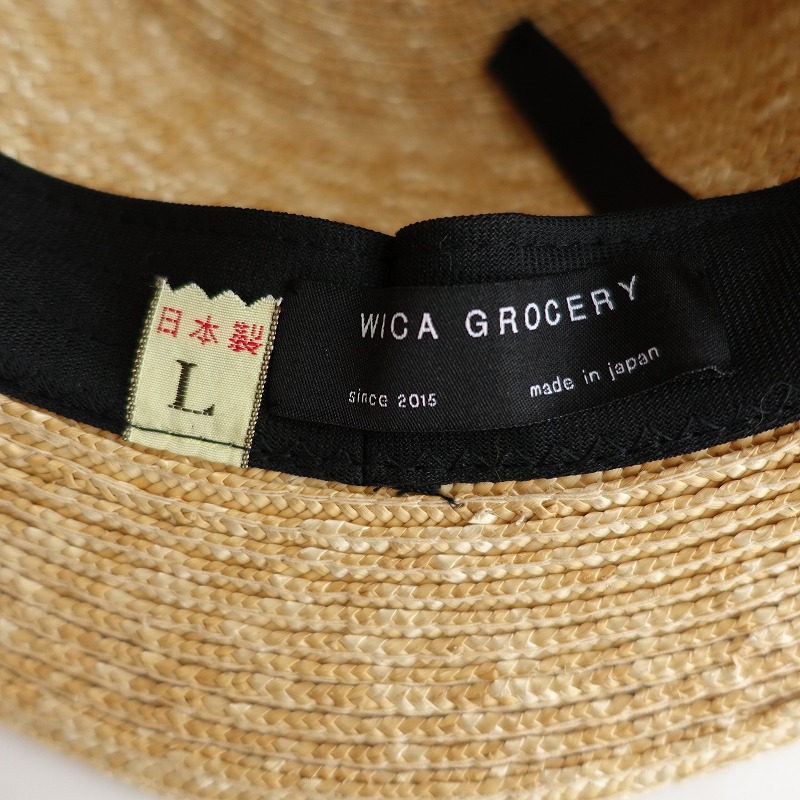 ウィカグロサリー Wica Grocery 天然素材ハット カンカン帽 中古 62f12 高価買取中 Rvcconst Com