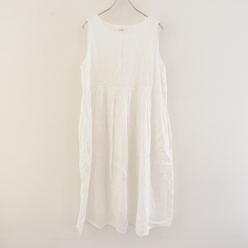 ルグラジック Le Glazik リネンノースリーブワンピース 36 中古 03f12 高価買取中 Andapt Com