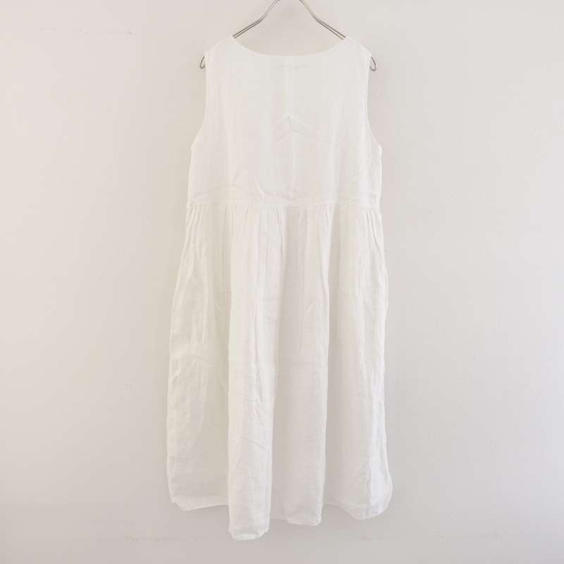 ルグラジック Le Glazik リネンノースリーブワンピース 36 中古 03f12 高価買取中 Rvcconst Com