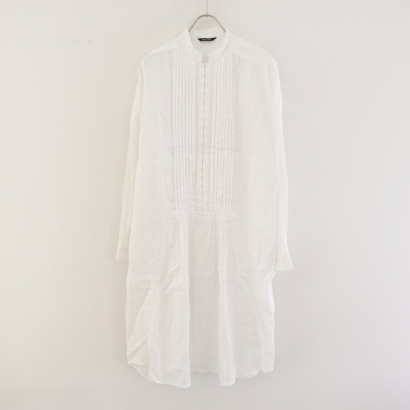 パドカレ Pas De Calais スタンドカラーピンタックリネンワンピース 38 中古 03f12 高価買取中 Themangosplano Com