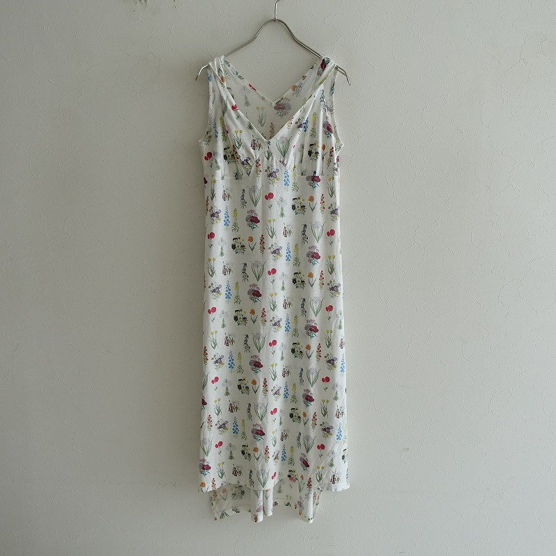 あちゃちゅむムチャチャ Ahcahcum Muchacha フラワープリントノースリーブワンピース 36 中古 03f12 高価買取中 Andapt Com