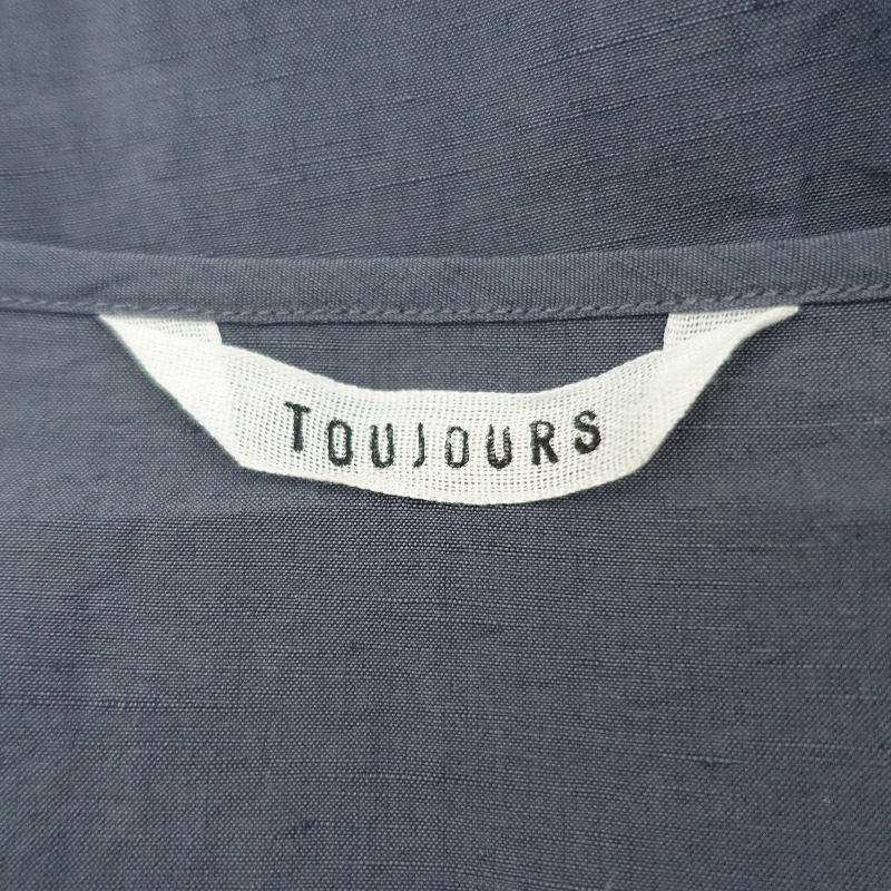 トゥジュー Toujours リネンシルクカシュクールワンピース 2 中古 01f12 高価買取中 septicin Com